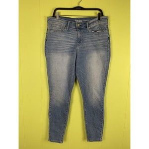 Signature By Levis Strauss Jeans Women 16M W33 L32 Skinny Modern Mid Rise Blue